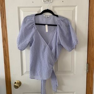 Madewell wrap top - NWT